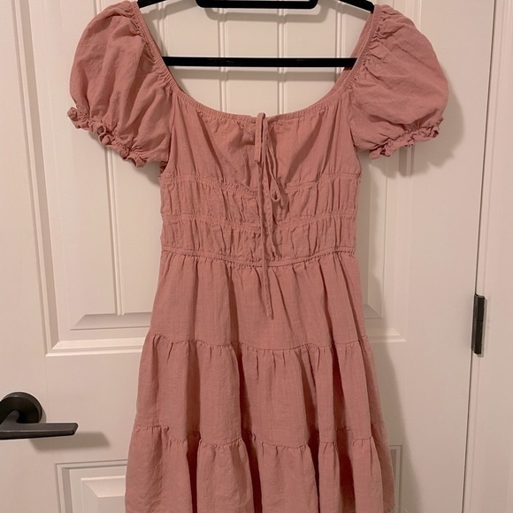 SHEIN Puff Short Sleeve Tiered Ruffle Summer Dress - Picture 7 of 9